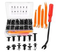 EINESIN Assortiment de clips de fixation et de fixations pour voiture, vis d'expansion de remplacement, ensemble de rivets à goupille pour voiture