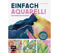 Einfach Aquarell! Dein Watercolor-Starter-Set mit Anleitungen inklusive Aquarellpapier-Block und vorgezeichneten Motiven zum Sofort-Loslegen: Tiere, ... | Einfach Schritt für Schritt malen