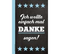 Einfach mal Danke sagen: Kariertes Notizbuch als kleines Dankeschön Geschenk für die schöne Zeit um sich bei einem lieben Menschen zu bedanken eine tolle Kleinigkeit zum Verschenken für Männer