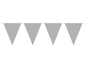 Einfarbige Wimpelkette, silber
