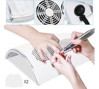 EINFEBEN Aspirateur de poussière pour ongles Aspirateur de table avec 3 ventilateurs et 2 sacs à poussière
