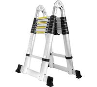 EINFEBEN Echelle télescopique Echelle double Echelle pliante 2.5+2.5m 5M Multifonctionnelle Pliable