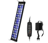 EINFEBEN Éclairage d'aquarium LED, lumière bleue blanche 16W avec support réglable pour aquarium 45cm-60cm