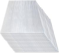 EINFEBEN Plaques alvéolaires pour serre de jardin Plaques de remplacement 14x polycarbonate double paroi (60.5 x 121cm) 4mm | 10,25 m²
