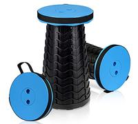 Einfeben Tabouret Pliable Portable - Chaise Pliante - Réglable en Hauteur - Léger et Stable - Bleu