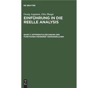 Einfhrung in die reelle Analysis Band II Differentialrechnung der Funktionen mehrerer Vernderlicher - Georg Aumann - De Gruyter - Livre en Anglais Georg AumannGeorg Aumann (Auteur)