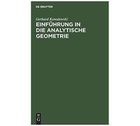 Einführung In Die Analytische Geometrie