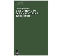 Einführung In Die Analytische Geometrie