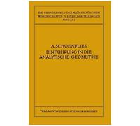 Einführung In Die Analytische Geometrie Der Ebene Und Des Raumes