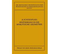 Einführung In Die Analytische Geometrie Der Ebene Und Des Raumes