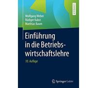 Einführung In Die Betriebswirtschaftslehre