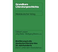 Einführung In Die Deutsche Literatur Des 18. Jahrhunderts