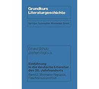 Einführung In Die Deutsche Literatur Des 20. Jahrhunderts