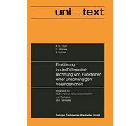 Einführung In Die Differentialrechnung Von Funktionen Einer Unabhängigen Veränderlichen