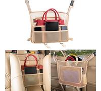 eing Organiseur de console en maille filet pour siège arrière de voiture, rangement pour sac à main et poche pour petits articles - Aide comme barrière de chien, filet de rangement pour conducteur