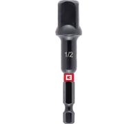 Einhell Adaptateur pour clé à douille à impact 1/2" 72 mm Acier CrV phosphaté zone de torsion