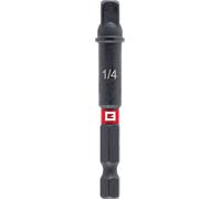 Original Einhell Adaptateur pour clé à douille Impact (acier CrV, admission 1/4", longueur 65 mm, phosphaté au manganèse, résistant aux chocs, zone de torsion)