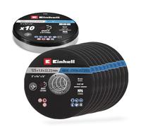 Einhell Disques à tronçonner pour métal Ø 125 mm 10 pièces en boîte – coupe rapide, certifiés MPA