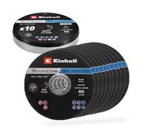 Einhell Disques à tronçonner 711525 – 115 mm, 10 pièces, pour métal, certifiés MPA
