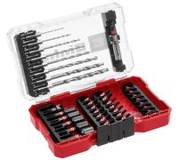 Einhell 108773 39 pièces Assortiment de forets et d'embouts métal 2 mm, 2.5 mm, 3 mm, 3.5 mm, 4 mm, 5 mm, 6 mm, 6.5 mm