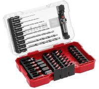 Einhell 108773 39 pièces Assortiment de forets et dembouts métal 2 mm, 2.5 mm, 3 mm, 3.5 mm, 4 mm, 5 mm, 6 mm, 6.5 mm