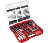 Einhell 108788 95 pièces Assortiment de forets et dembouts métal, Pierre, Béton, bois, Brique 3 mm, 4 mm, 5 mm, 6 mm, 7 mm, 8 mm, 9 mm, 10 mm, 12 mm, 14 mm, 16