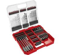 Einhell 108798 95 pièces Assortiment de forets et dembouts métal, Pierre, Béton, bois, Brique 3 mm, 4 mm, 5 mm, 6 mm, 7 mm, 8 mm, 9 mm, 10 mm, 12 mm, 14 mm, 16
