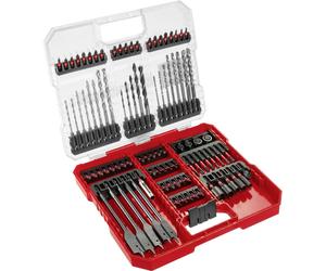 Einhell 108798 95 pièces Assortiment de forets et dembouts métal, Pierre, Béton, bois, Brique 3 mm, 4 mm, 5 mm, 6 mm, 7 mm, 8 mm, 9 mm, 10 mm, 12 mm, 14 mm, 16