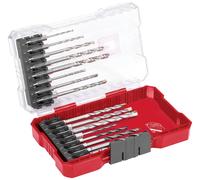 Original Einhell M-CASE 16 pcs. set de forets (forets à bois, forets à pierre et forets à métaux avec tige E 6.3 pour visseuses sans fil et perceuses, boîte de rangement incluse)