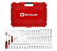 Einhell 110 pièces jeu de douilles et de cliquet | Jeu de douilles | cliquets | assortiment d'embouts | manche de tournevis | clés mâles | coffret inclus