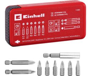 Einhell 113803 Jeu d'embouts 9 pièces vis à fente, PH, PZ
