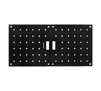 Einhell 2 pièces Plans de Travail, 600 x 1200 x 18 mm | Plateau MDF pliable | perforé | revêtement résistant | charge 15 kg | compatible supports travail Einhell