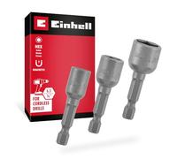 Einhell 3 pièces jeu de douilles hexagonales, Ø 8/10 / 13 mm