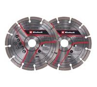 Original Einhell kit de disques de coupe diamant de 125 mm pour rainureuse (Ø 125 mm, 2 unités, alésage central de 22,23 mm, pour rainureuses TC-MA 1300 et TE-MA 1500 Einhell)