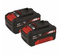 Einhell 4511489 - Lot De Batteries 18V Power-X-Change Li-ion - 4.0Ah (2 Pièces)