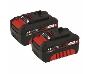 Einhell 4511489 - Lot De Batteries 18V Power-X-Change Li-ion - 4.0Ah (2 Pièces)
