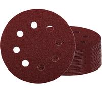 Einhell 492120 Papier abrasif pour ponceuse excentrique Grain 80 (Ø x H) 125 mm x 13 cm 50 pc(s)
