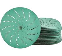 Einhell disque abrasif multi-trous, Ø 125 mm, grain 120, 50 pièces (fixation auto-agrippante, oxyde d’aluminium, 138 trous, trous de 2 mm, entraxe 65 mm, pour ponceuses excentriques)