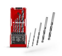 Einhell 5 pièces jeu de mèches à bois hélicoïdales