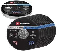 Einhell 711442 Jeu de disque à tronçonner 125 mm 10 pc(s) métal, acier inoxydable, acier, Tôle