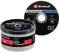 Einhell Disques à tronçonner pour le métal Ø115 mm 50 pièces – coupe rapide, certifiés MPA