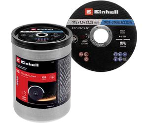 Einhell 711527 711527 Jeu de disque à tronçonner 115 mm 100 pc(s) métal, acier inoxydable, acier, Tôle