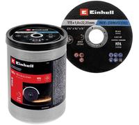 Einhell 711527 Jeu de disque à tronçonner 115 mm 100 pc(s) métal, acier inoxydable, acier, Tôle