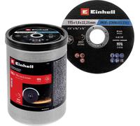 Einhell 711527 Jeu de disque à tronçonner 115 mm 100 pc(s) métal, acier inoxydable, acier, Tôle