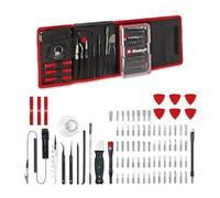 Einhell 84 pièces kit de réparation de précision et électronique | Embouts et douilles de précision | porte-embout pour tournevis | rallonge flexible | bracelet antistatique | spudger