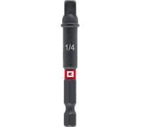 Einhell Adaptateur pour clé à douille Impact – Acier CrV 1/4" 65 mm, phosphaté, résistant aux chocs