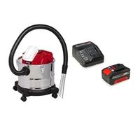 Einhell Aspirateur à cendres sans fil TE-AV 18/15 Li C-Solo PXC (Li-Ion, 18 V, puissance d’aspiration de 100 mbar, cuve de 15 L, système de nettoyage du filtre) avec Chargeur et Batterie 4,0Ah