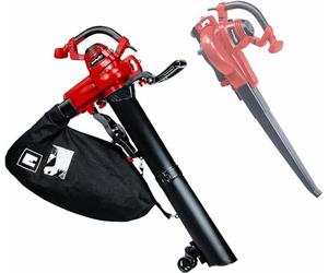 Einhell Aspirateur-souffleur broyeur de feuilles électrique GC-EL 3000 E | 3000 W | aspiration/soufflerie | poignée auxiliaire réglable | sac 45 L | débit d’air 300 km/h