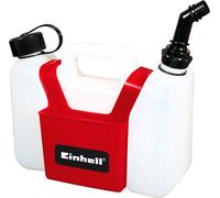 Einhell Bidon d'huile / bidon d'essence (bidon combiné, réservoir d'huile de 1,25 l, réservoir d'essence de 3 l, sacoche à outils incluse)