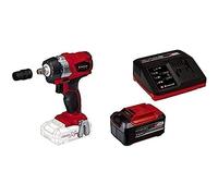 Einhell Boulonneuse sans fil TE-CW 18 Li BL Solo Power X-Change (Couple maximum 215 Nm, changement de pneus, batterie puissante, avec LED) avec Chargeur et Batterie 5,2Ah
